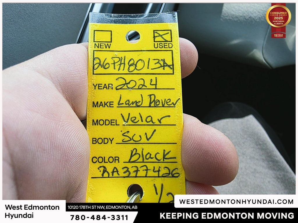 2024 Land Rover Range Rover Velar Dynamic SE in Edmonton, Alberta - 24 - w1024h768px