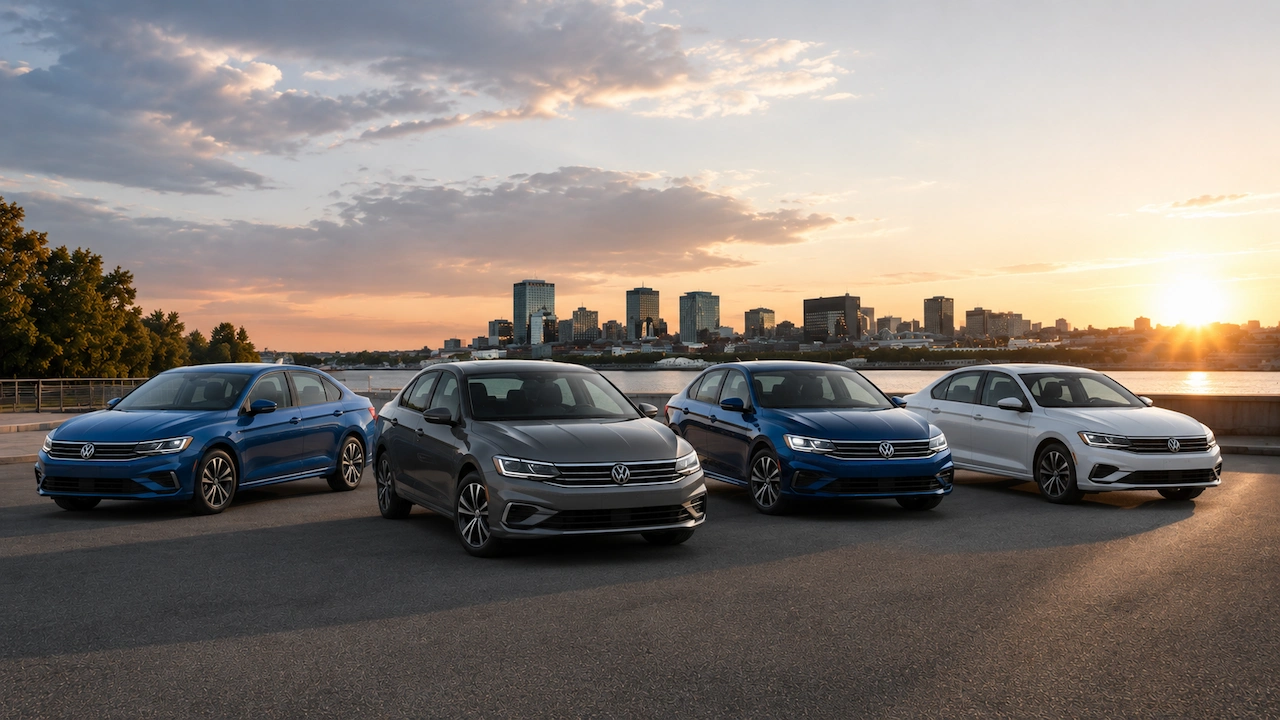 Lineup of 2026 Volkswagen sedans