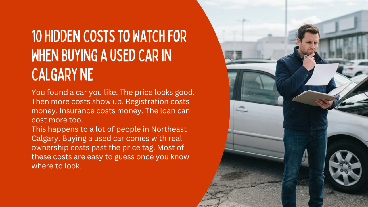 10 Hidden Costs to Watch for When Buying a Used Car in Calgary NE