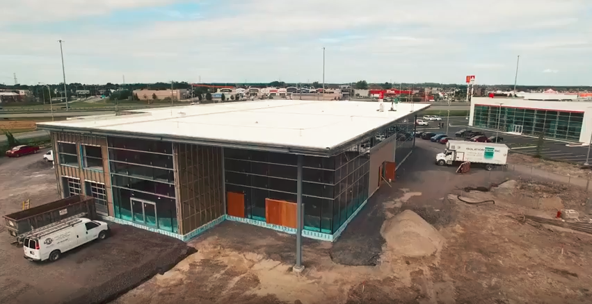 Grenier BMW: Construction vue aérienne