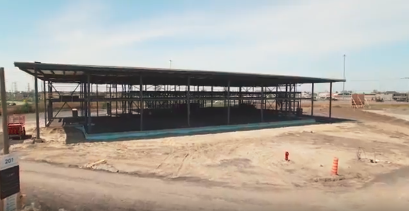 Grenier BMW: Construction vue aérienne structure
