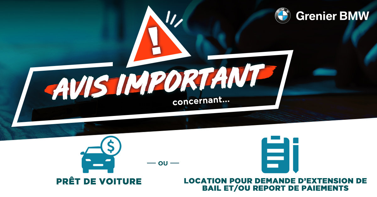 Avis concernant votre prêt ou location !