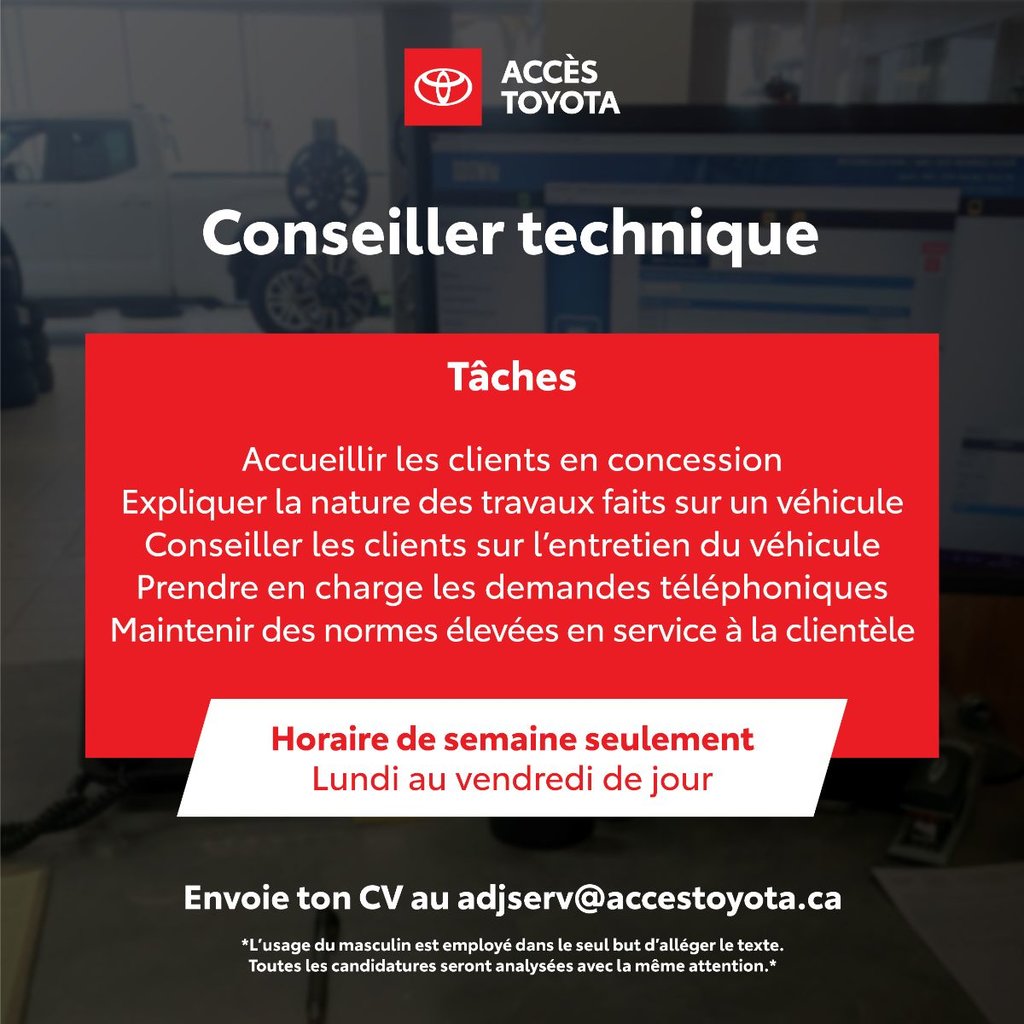 CONSEILLER.ÈRE TECHNIQUE