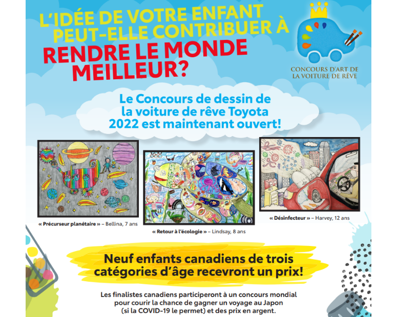 Concours de dessin de la voiture de rêve Toyota 2022