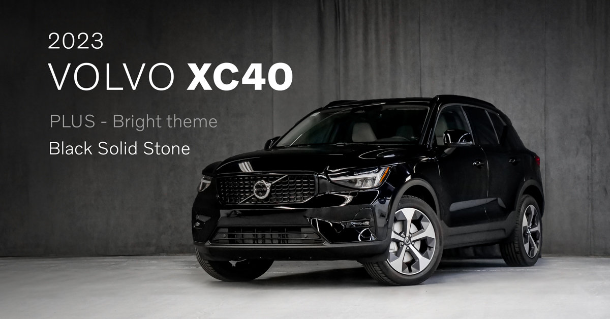 Volvo XC40 2023 PLUS BRIGHT THEME BLACK SOLID STONE - Photos