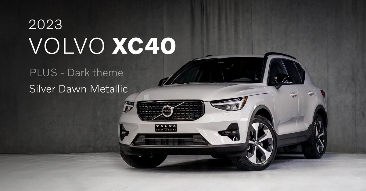 Volvo XC40 2023 PLUS DARK THEME SILVER DAWN METALLIC - Photos