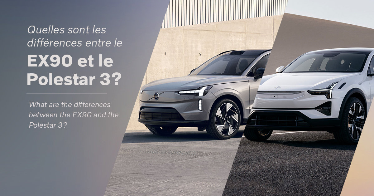 What are the differences between the EX90 and the Polestar 3?