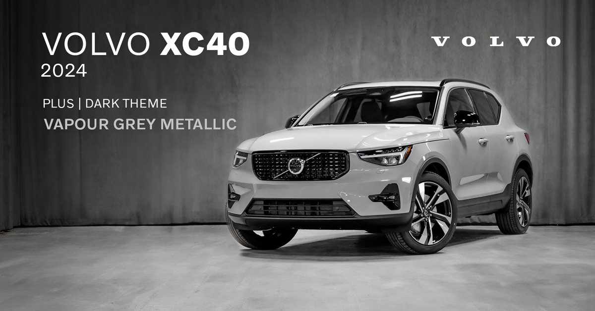 Volvo XC40 2024 - PLUS Thème Sombre  VAPOUR GREY METALLIC - Photos