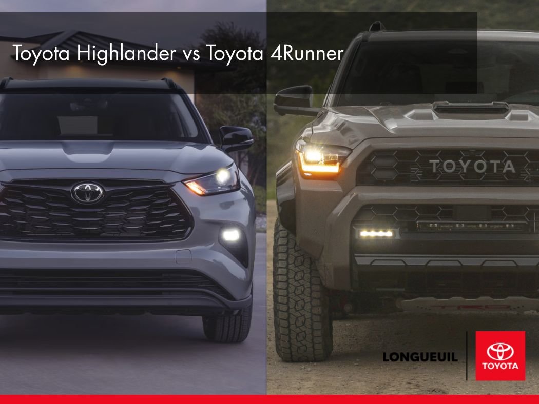 The difference between the Toyota Highlander vs. Toyota 4Runner (2023-2025)