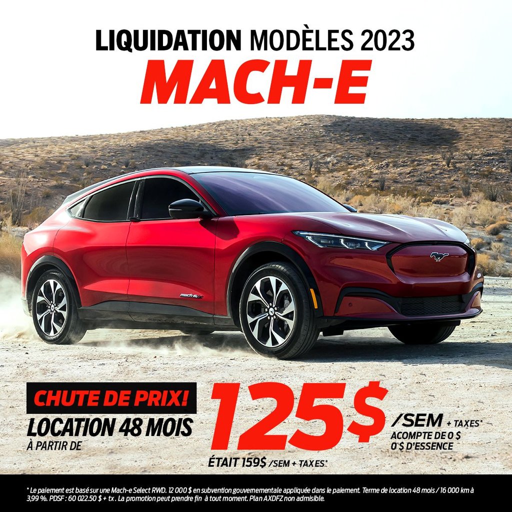CHUTE DE PRIX SUR LES MACH-E 2023!*