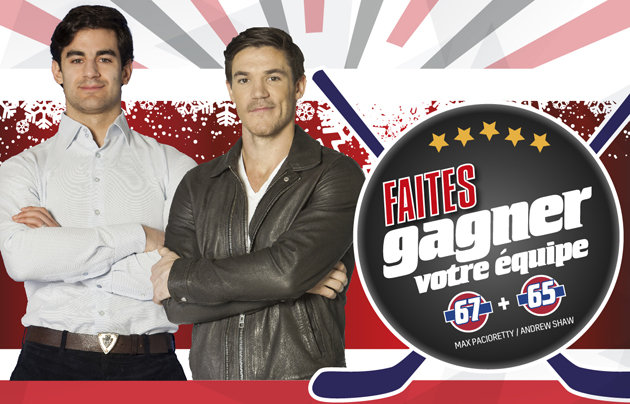 Faites gagner votre équipe! Rencontrez Max Pacioretty et Andrew Shaw du Canadien de Montréal!