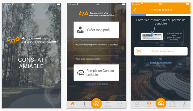 Constat amiable: maintenant sur votre téléphone intelligent