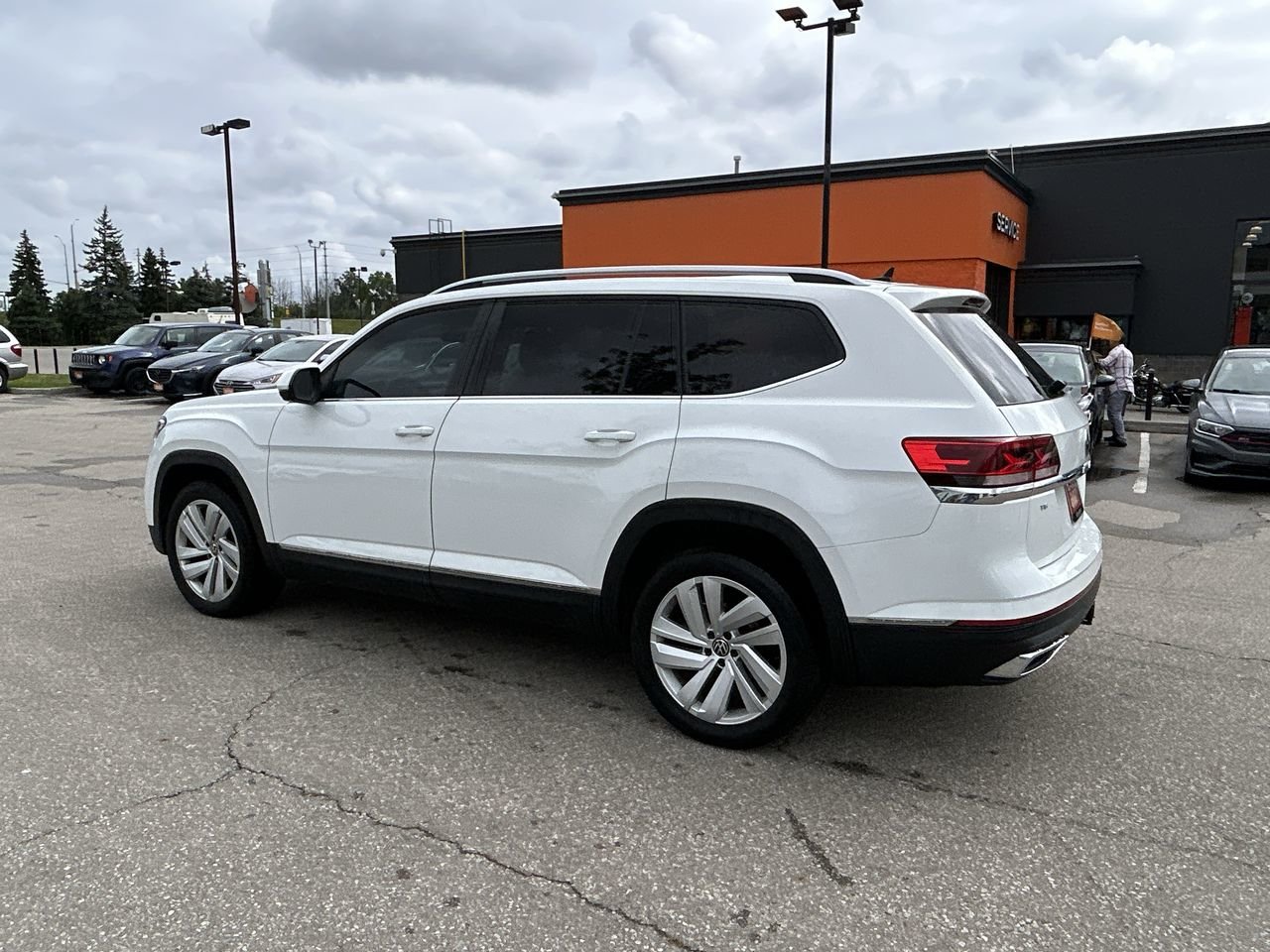Certified Used 2021 Pure White Volkswagen Highline image 6
