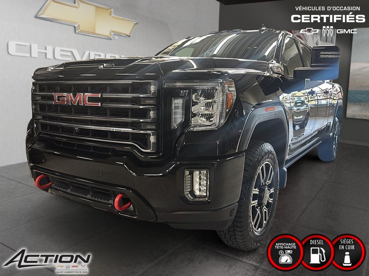 Onyx Black 2023 GMC Sierra 2500HD Pickup Truck Four-Wheel Drive Automatic