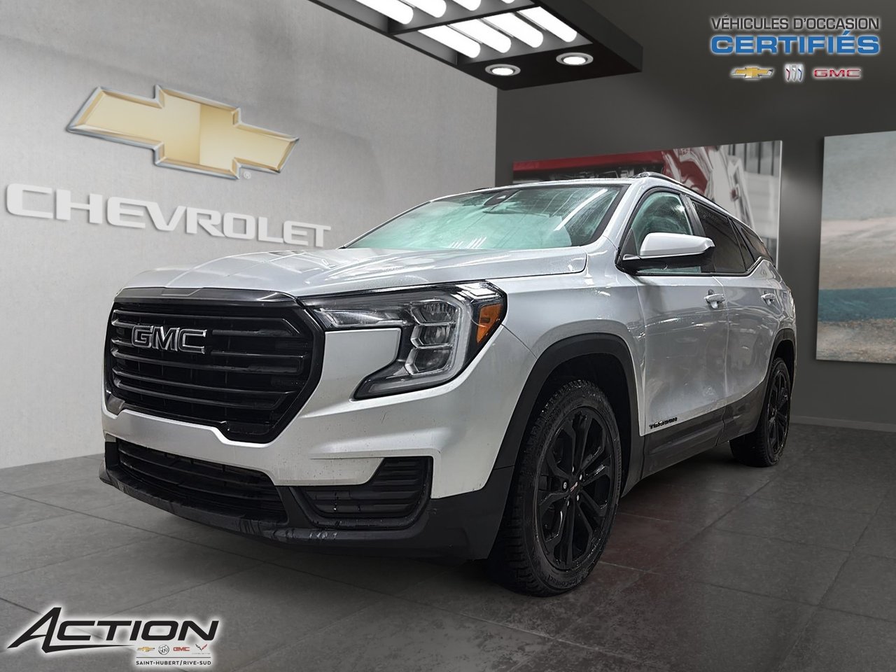 Silver 2022 GMC Terrain SUV / Crossover All-Wheel Drive Automatic