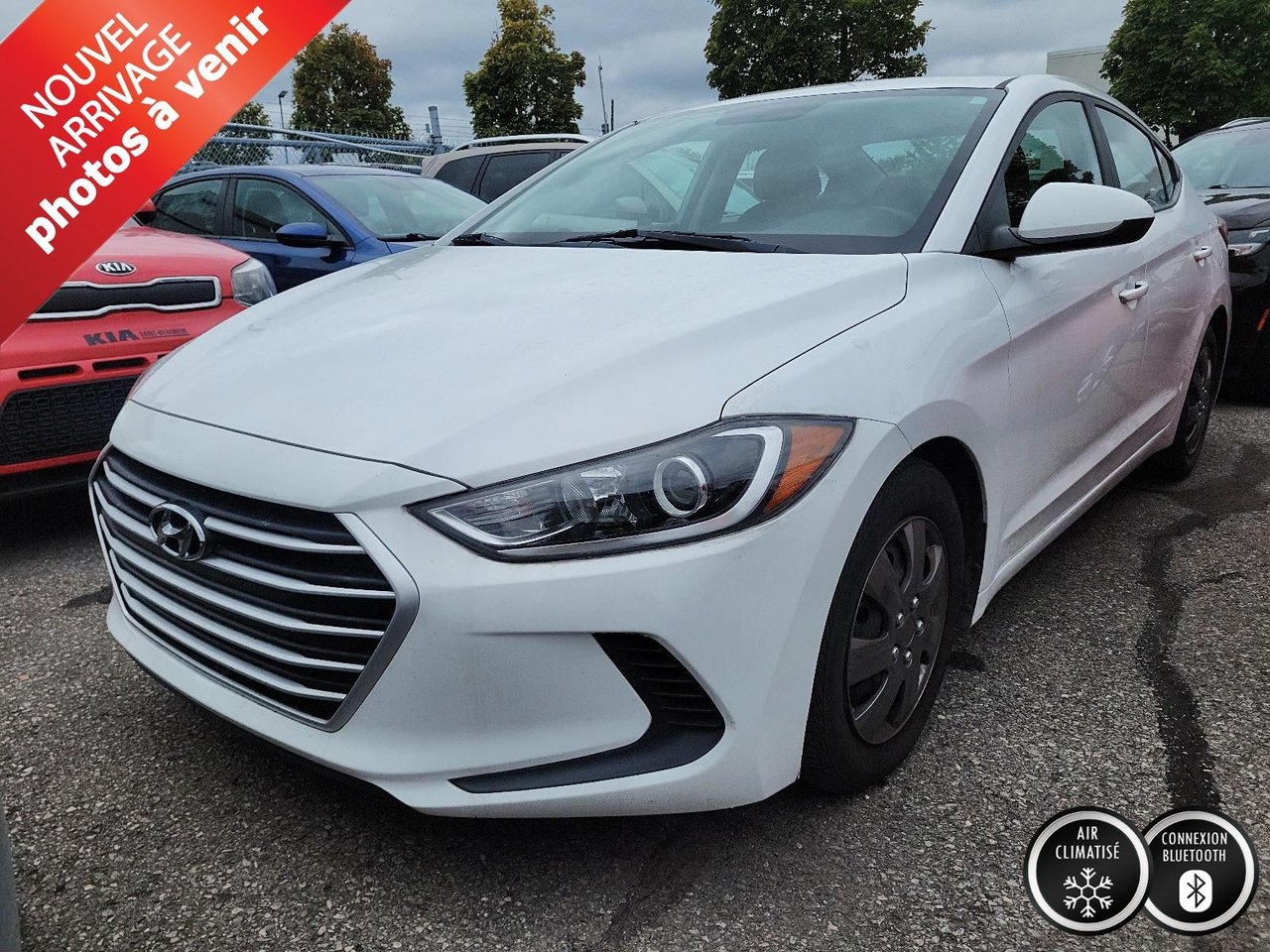 Ice White Pearl 2018 Hyundai Elantra Sedan  Automatic
