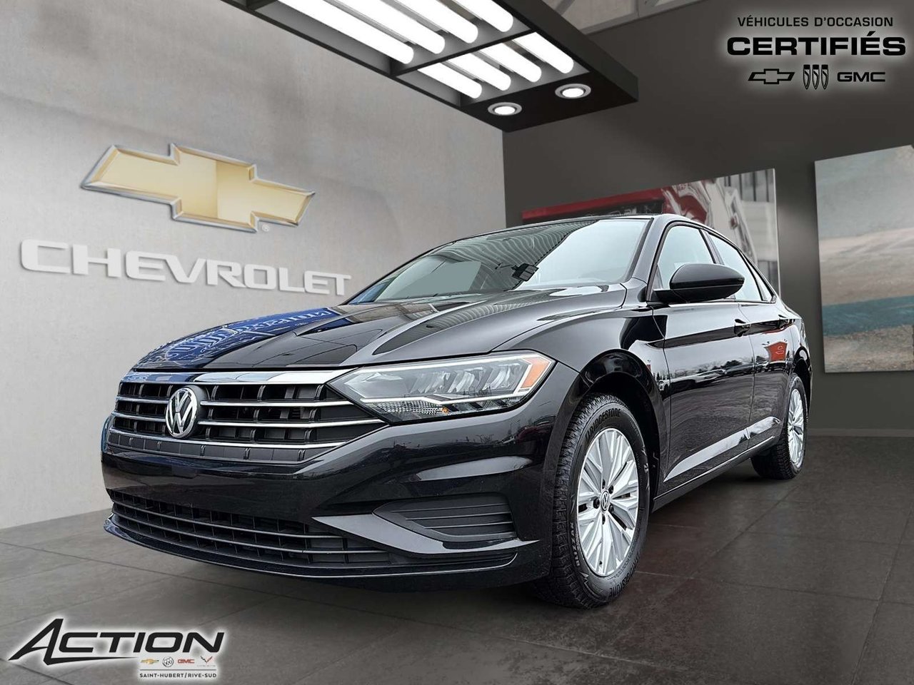 Solid Black 2019 Volkswagen Jetta Comfortline FWD Sedan Automatic