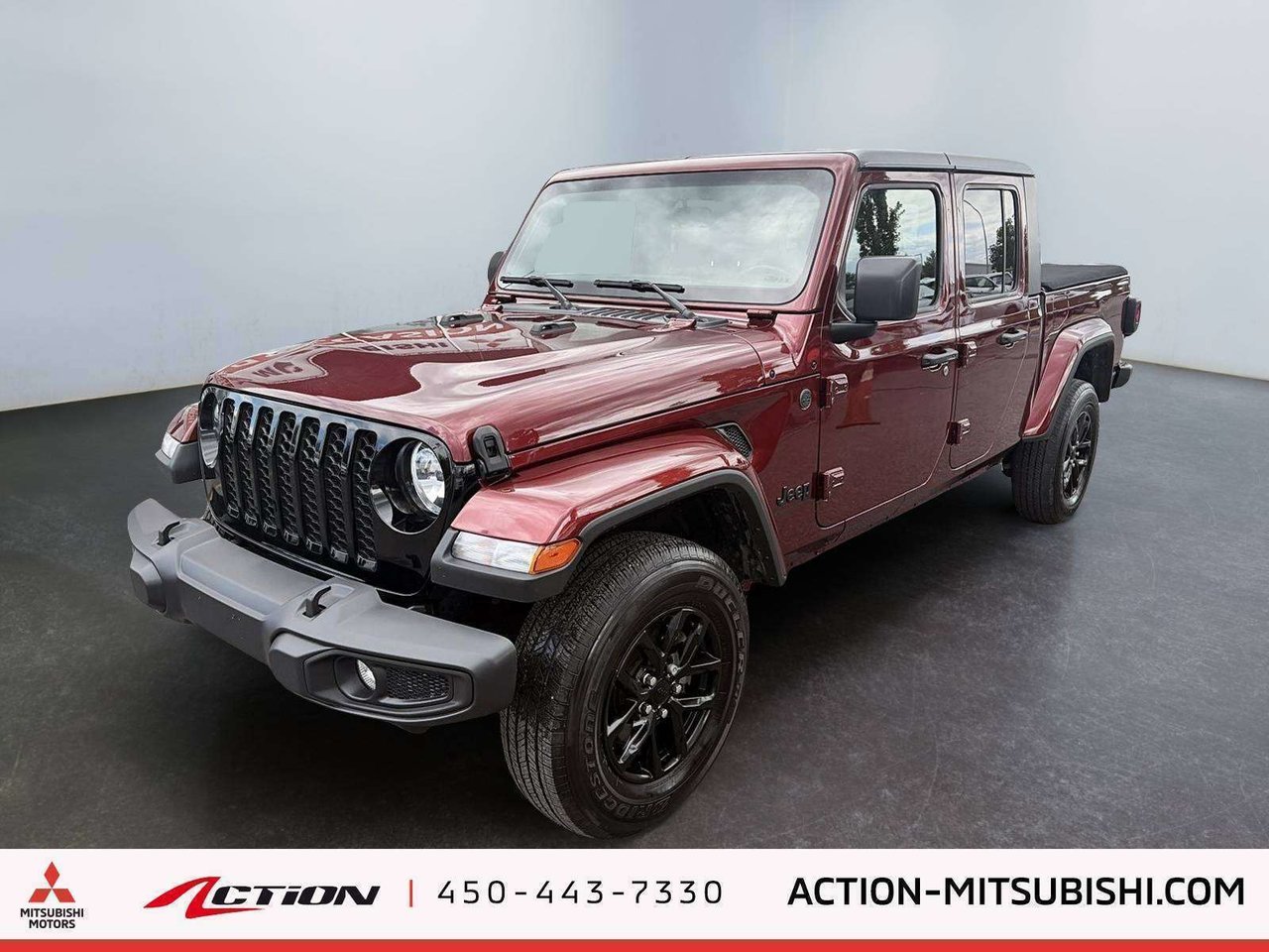 Red 2022 Jeep Gladiator Pickup Truck Four-Wheel Drive Manual