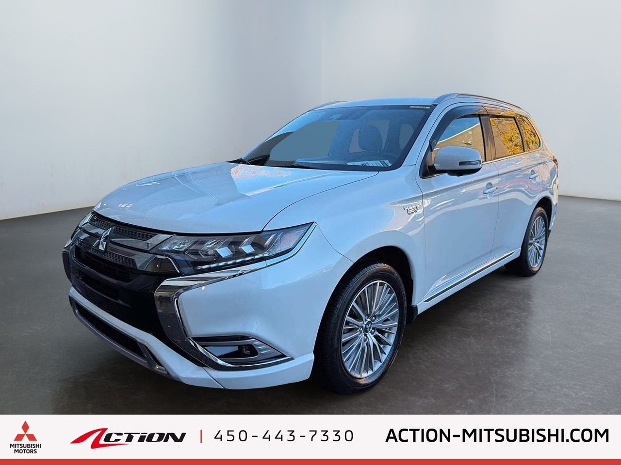 Pearl White 2020 Mitsubishi Outlander Hybrid Plug-in SUV / Crossover All-Wheel Drive Automatic