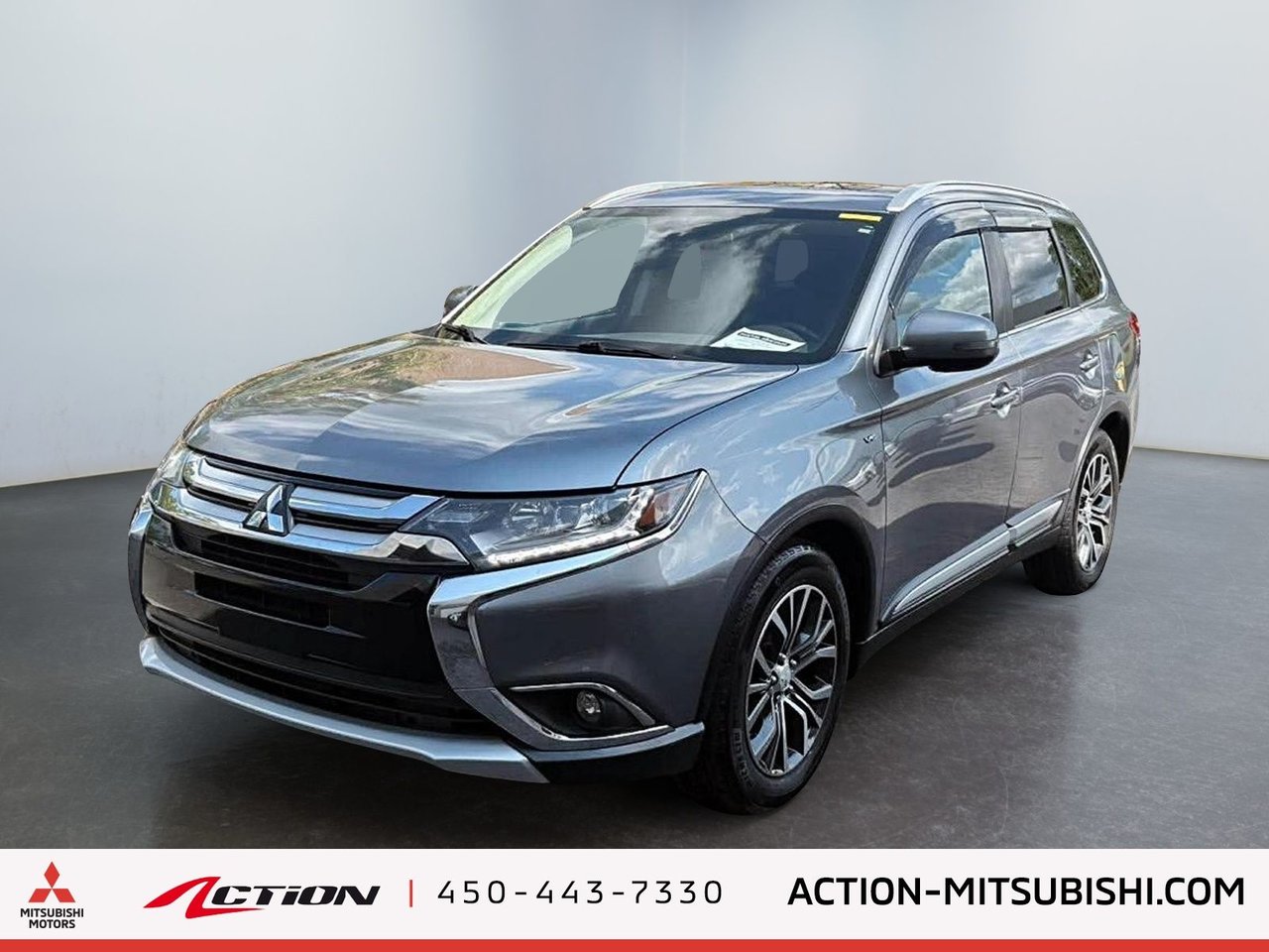 Gray (Titanium Grey) 2016 Mitsubishi Outlander SUV / Crossover All-Wheel Drive Automatic