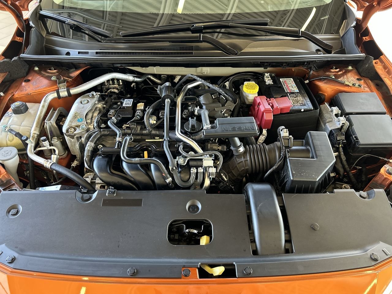 Used 2022 2 tone Super Black/Monarch Orange Met Nissan SR CVT image 33