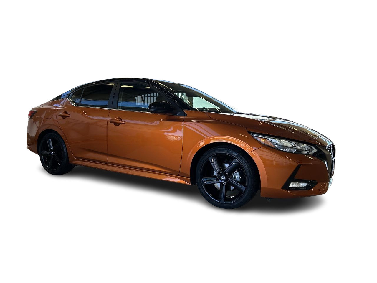 Used 2022 2 tone Super Black/Monarch Orange Met Nissan SR CVT image 16