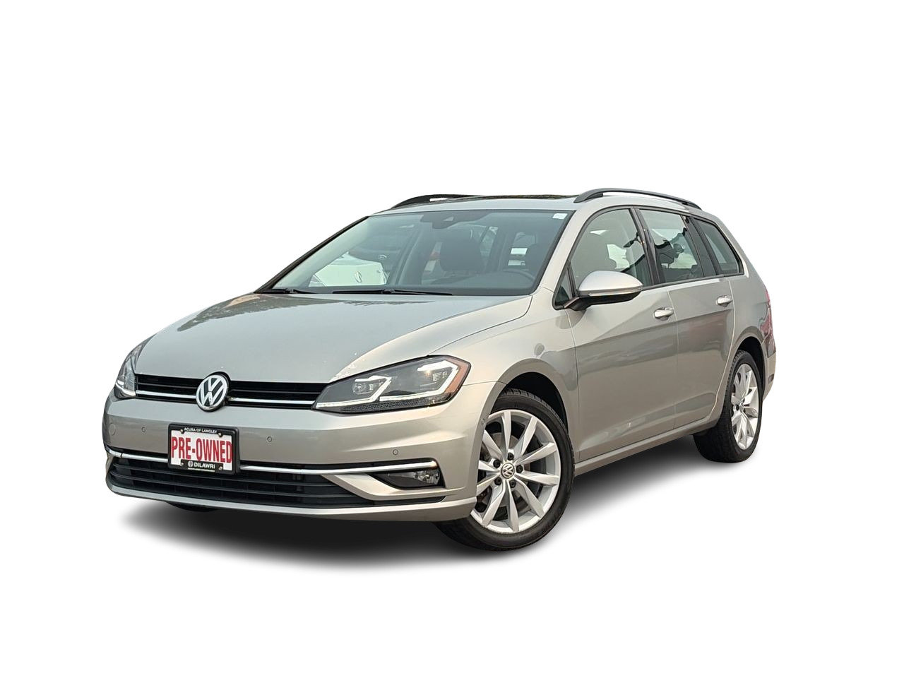 White Silver Met 2018 Volkswagen Golf SportWagen Wagon  Automatic