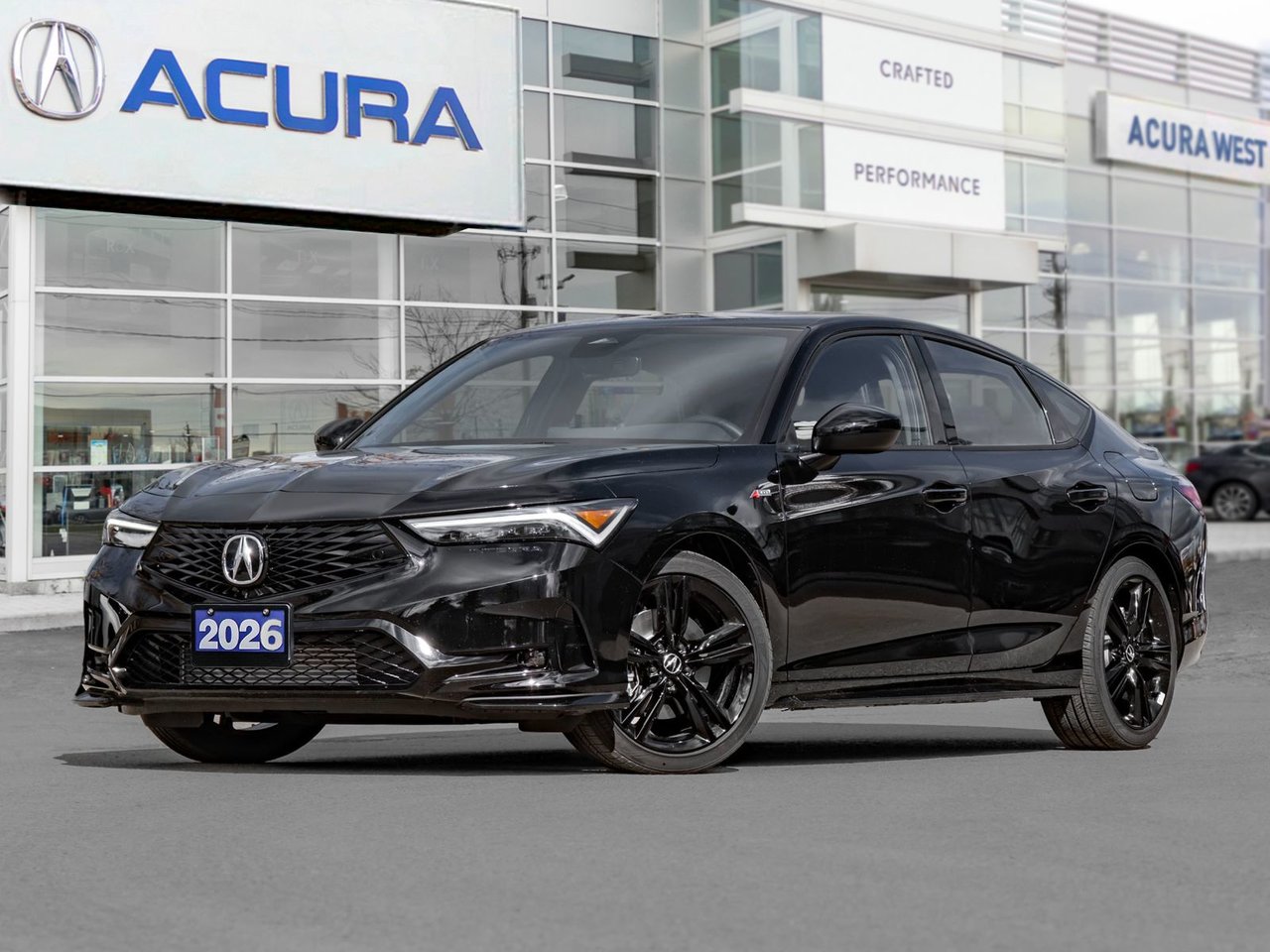 MAJESTIC BLACK PEARL(NH-893P)-EBONY PREMIUM PAINT 2026 Acura Integra Sedan Front-Wheel Drive Continuously Variable Transmission