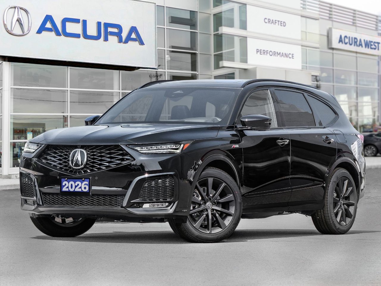 MAJESTIC BLACK PEARL(NH-893P)-EBONY PREMIUM PAINT 2026 Acura MDX SUV / Crossover All-Wheel Drive Automatic