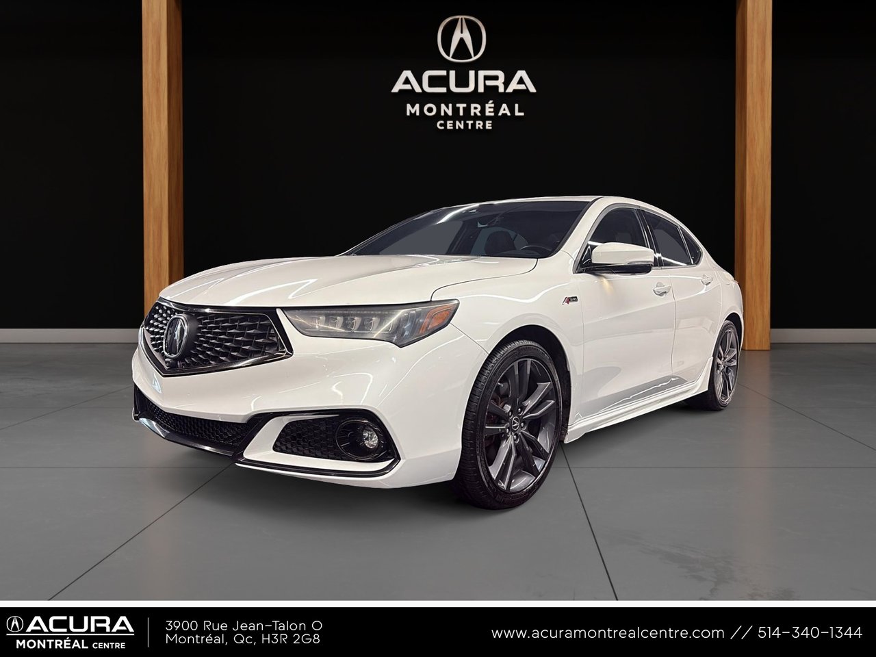White 2018 Acura TLX Sedan  Automatic