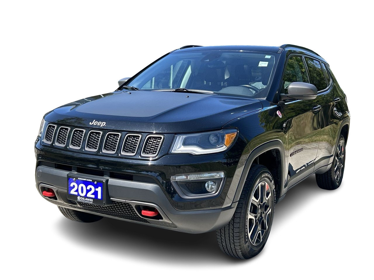 Used 2021 Diamond Black Crystal P.C. Jeep Trailhawk Elite image 2
