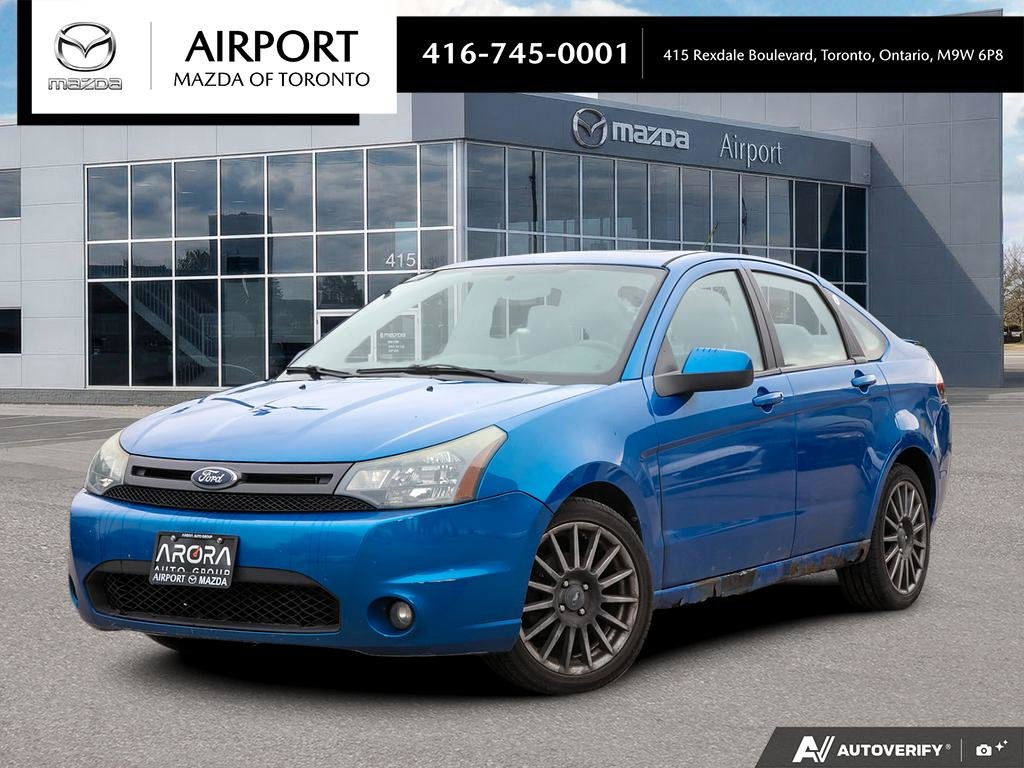 Blue 2010 Ford Focus Sedan Front-Wheel Drive