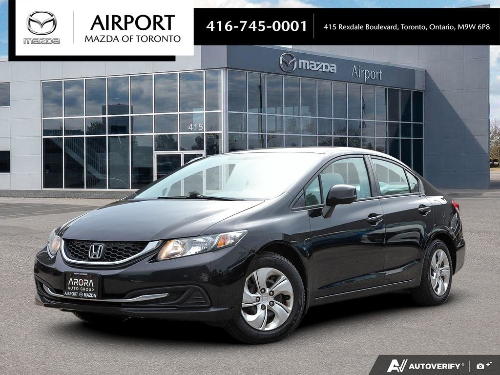 Black 2013 Honda Civic Sedan Front-Wheel Drive Automatic