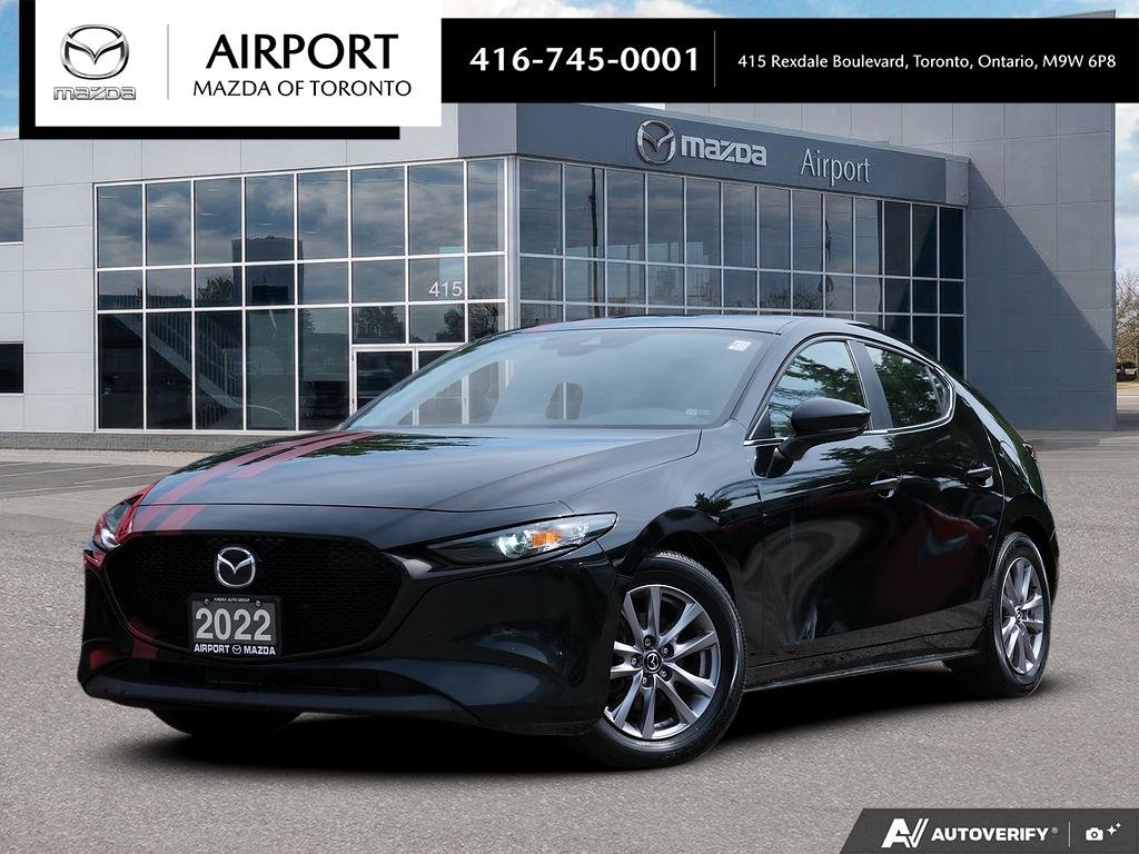 Black 2022 Mazda MAZDA3 Hatchback Front-Wheel Drive Manual