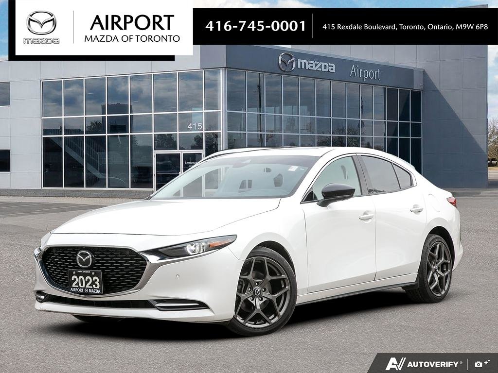 White 2023 Mazda MAZDA3 Sedan Automatic