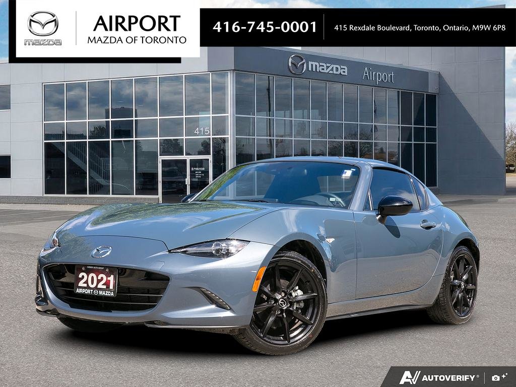 Gray 2021 Mazda MX-5 RF GS-P RWD Convertible  Automatic