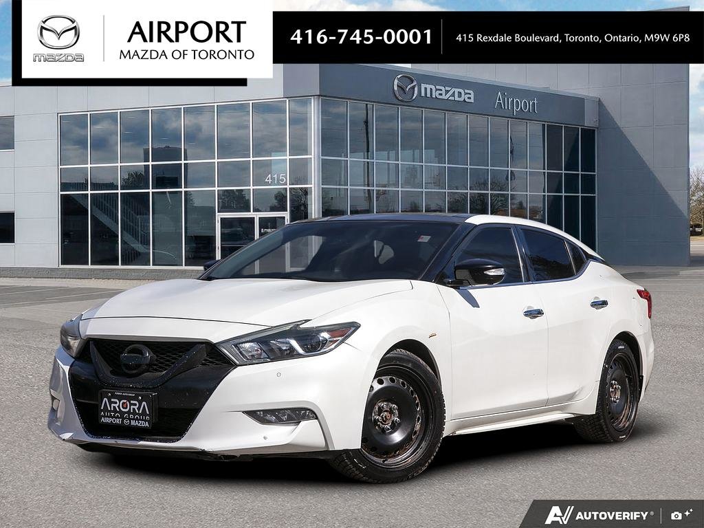 White 2016 Nissan Maxima Sedan Front-Wheel Drive 