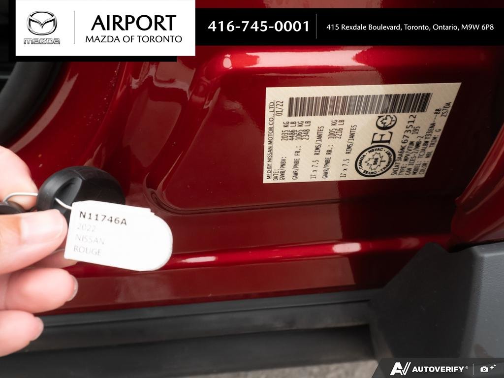Red 2022 Nissan Rogue SUV / Crossover All-Wheel Drive 