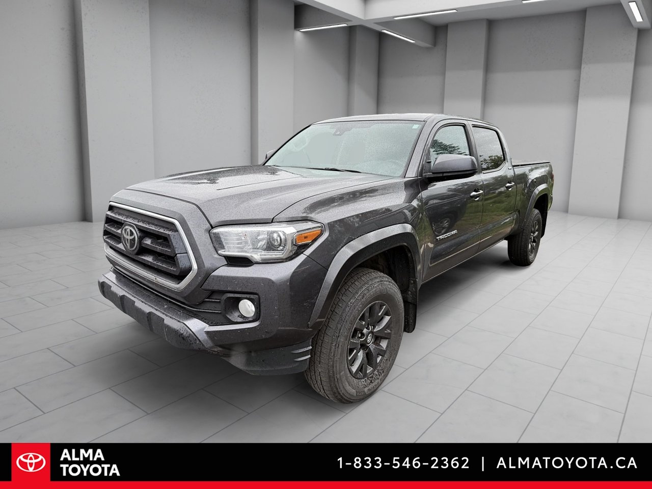 Gray (Magnetic Grey Metallic) 2023 Toyota Tacoma Pickup Truck Four-Wheel Drive Automatic