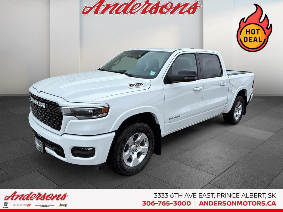 BRIGHT WHITE 2026 RAM 1500 Pickup Truck Four-Wheel Drive Automatic
