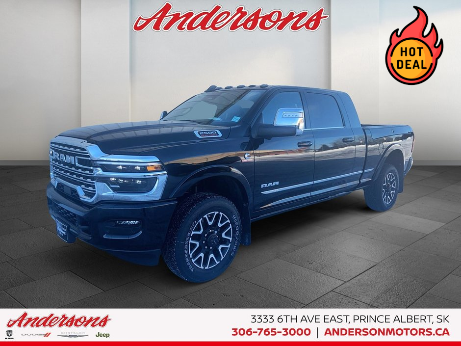 DIAMOND BLACK CRYSTAL PEARL 2026 RAM 2500 Limited Mega Cab 4WD Pickup Truck Four-Wheel Drive Automatic