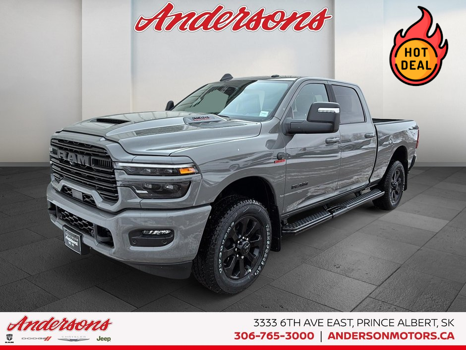 Gray (CERAMIC GREY) 2026 RAM 2500 Laramie Crew Cab 4WD Pickup Truck Four-Wheel Drive Automatic