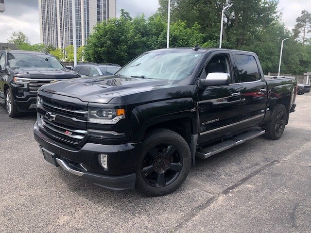 Black 2017 Chevrolet Silverado 1500 LTZ Crew Cab 4WD Pickup Truck Four-Wheel Drive Automatic