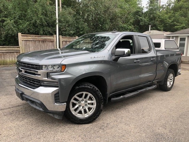 Silver 2019 Chevrolet Silverado 1500 Pickup Truck Four-Wheel Drive Automatic