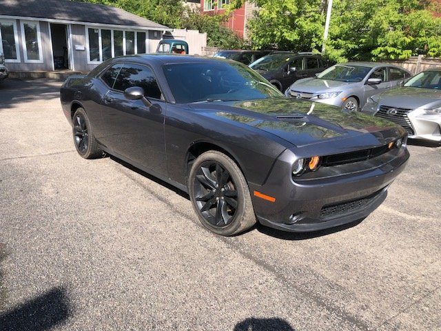 Gray 2016 Dodge Challenger Coupe Rear-Wheel Drive