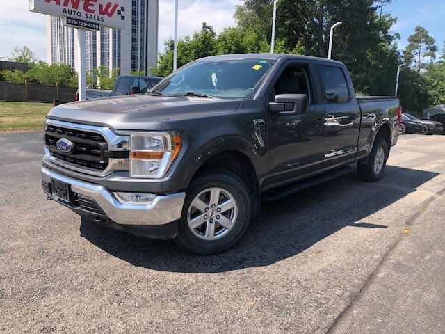 Silver 2022 Ford F-150 Pickup Truck Four-Wheel Drive Automatic