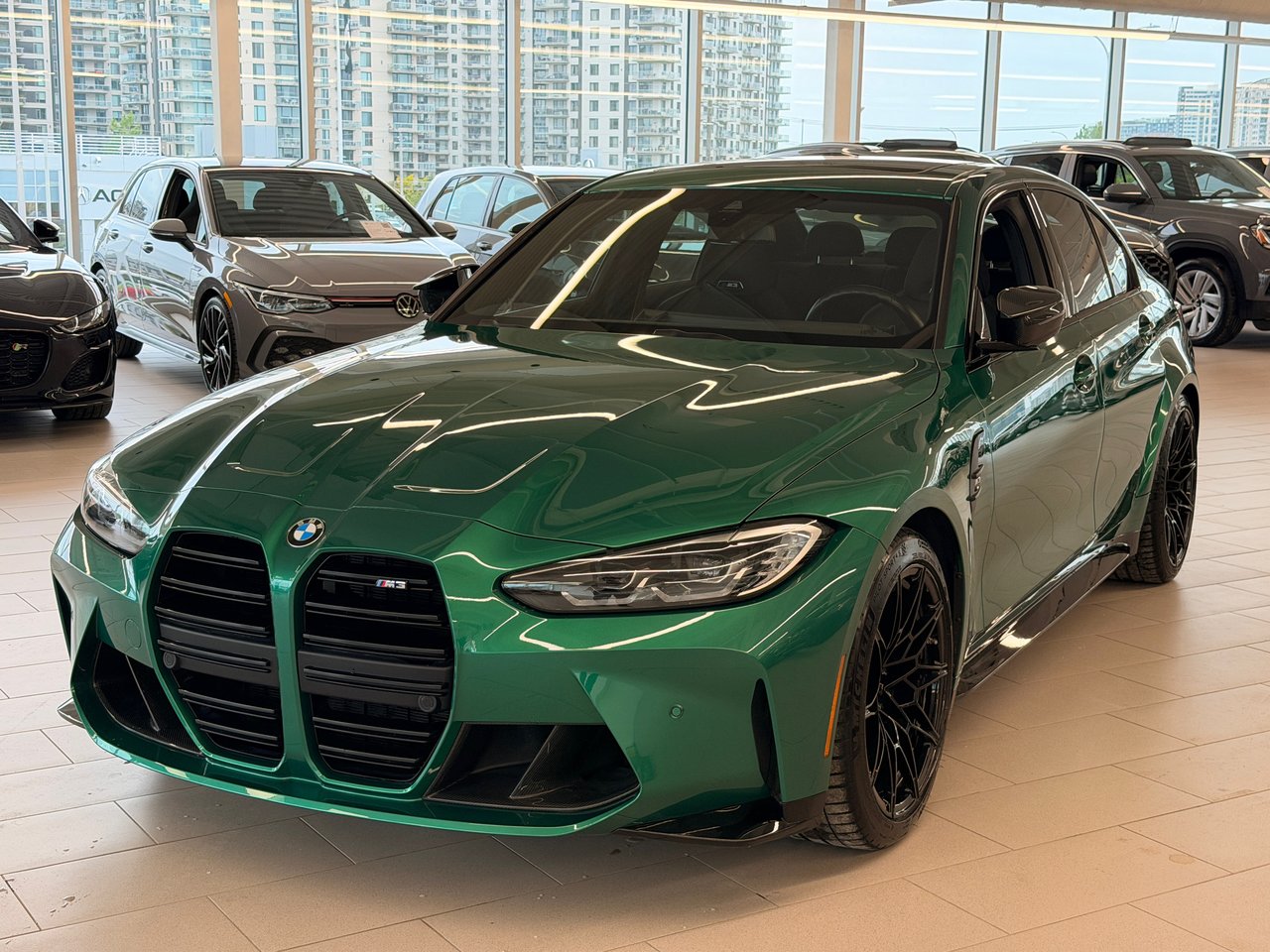 Green 2023 BMW M3 RWD Sedan Rear-Wheel Drive 