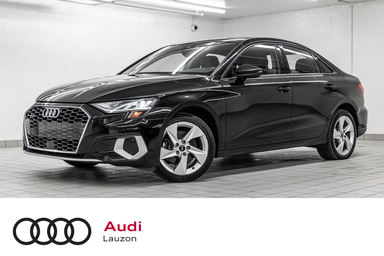 Brilliant Black 2022 Audi A3 Sedan Automatic