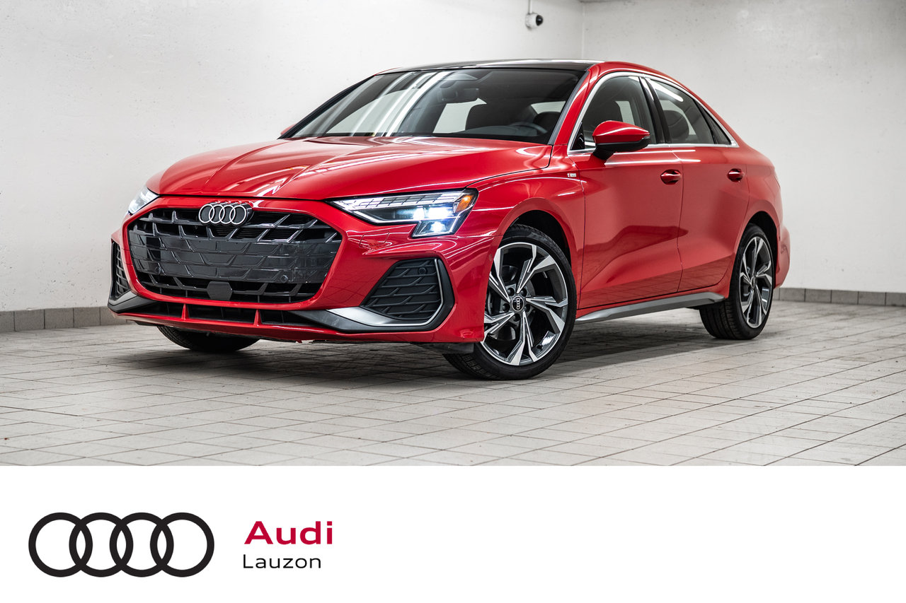 Progressive Red Metallic 2026 Audi A3 Sedan Automatic