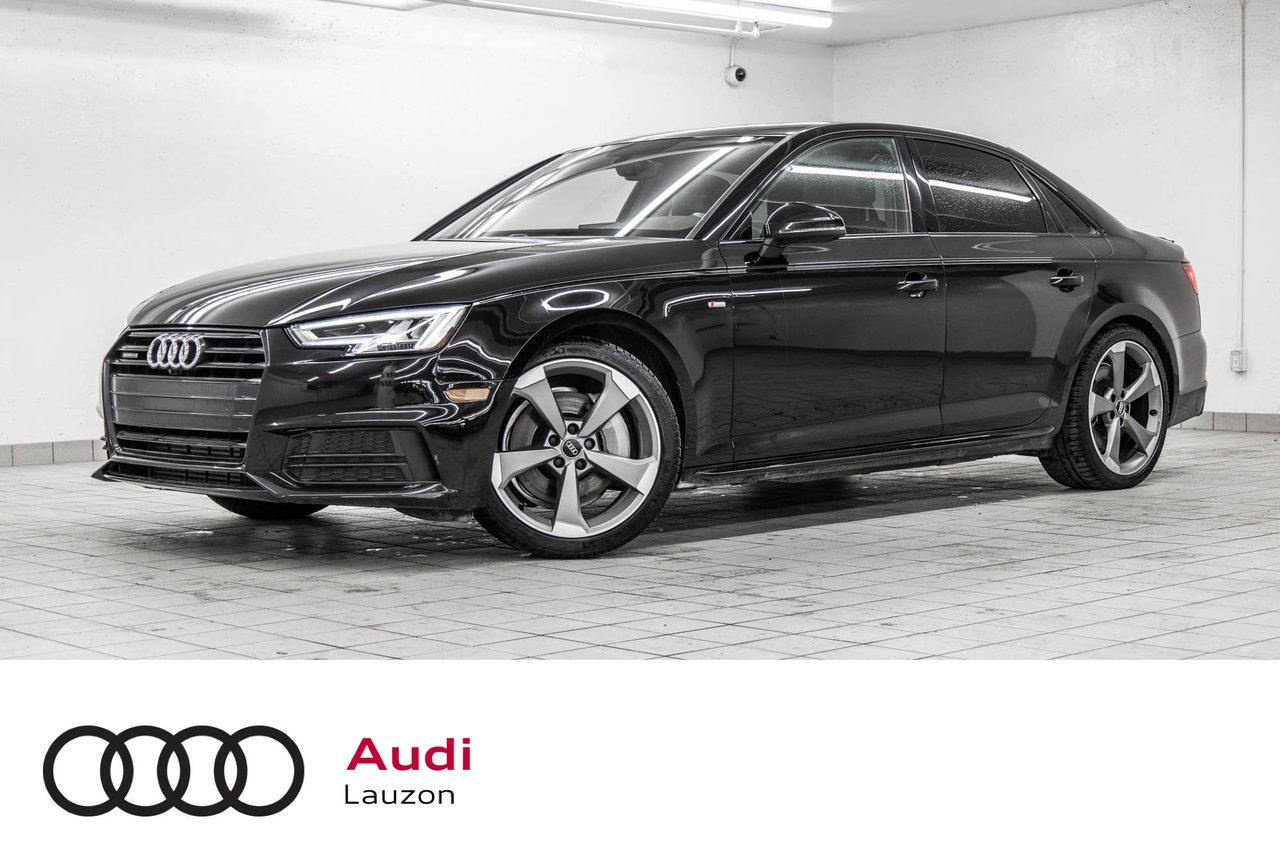 Brilliant Black 2018 Audi A4 2.0 TFSI quattro Technik AWD Sedan Automatic